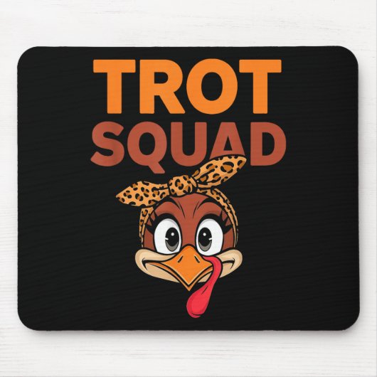 Trot Squad Funny Turkije geconfronteerd met Thanks Muismat (Voorkant)