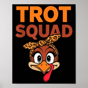 Trot Squad Funny Turkije geconfronteerd met Thanks Poster