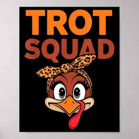 Trot Squad Funny Turkije geconfronteerd met Thanks Poster (Voorkant)
