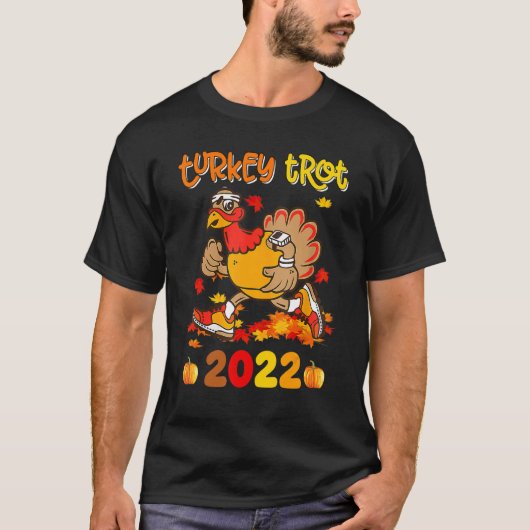 Trot Squad hardloopkostuum Thanksgiving Marathon T T-shirt (Voorkant)