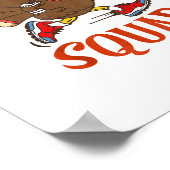 Trot Squad Shirt Thanksgiving Turkije Trot Costume Poster (Hoek)