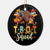 Trot Squad Thanksgiving Turkey Trot 5K Runing Mar Keramisch Ornament (Links)