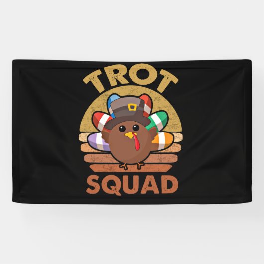 Trot Squad Turkey Pilgrim Costume Spandoek (Horizontaal)