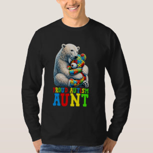 Trote Autisme Tante Beer Autisme Bewustzijn Autist T-shirt