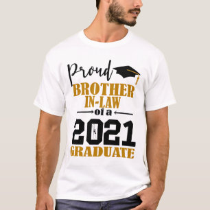 Trote broer van een afgestudeerde in 2021 t-shirt
