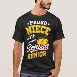 Trote kleindochter van een softbal eindexamenklas t-shirt