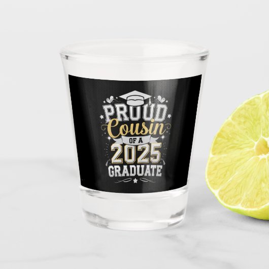 Trote Neef Van Een Afgestudeerde In 2025 Afstudere Shot Glas (Voorkant)