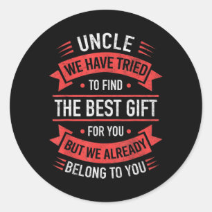 Trote Oom Grappige Oom Cadeaus Vaderdag Van Nich Ronde Sticker