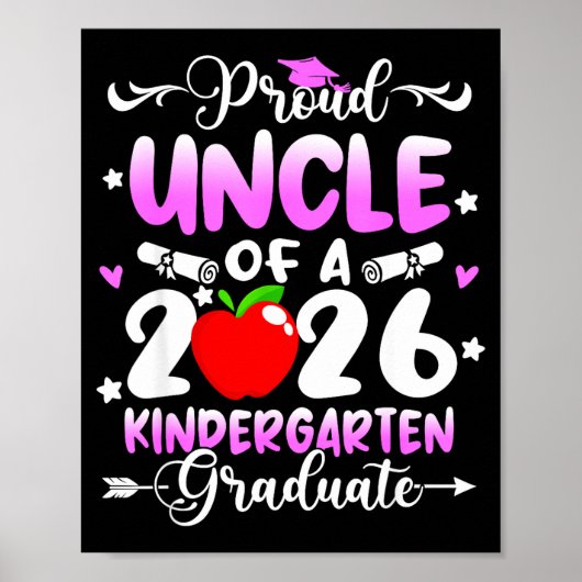 Trote oom van afgestudeerde kleuter 2026 poster (Voorkant)