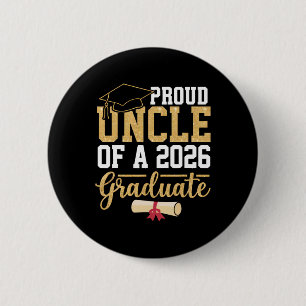 Trote Oom Van Een Afgestudeerde Van 2026 Senior Cl Ronde Button 5,7 Cm