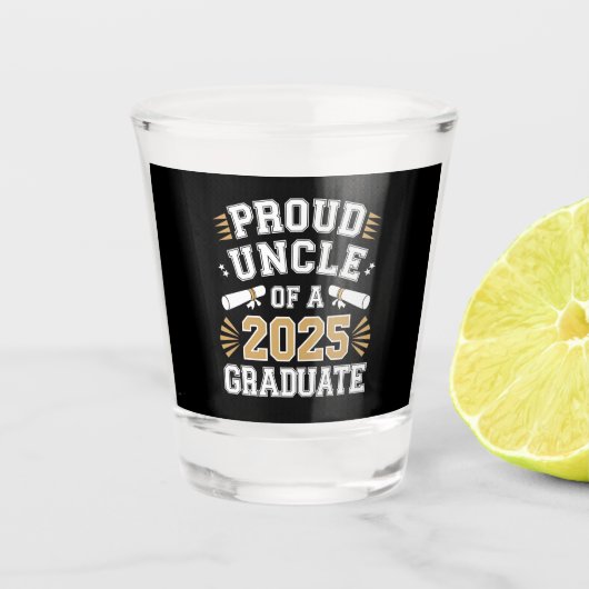Trote Oom Van Een Afgestudeerde Van De Klas Van 20 Shot Glas (Voorkant)