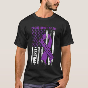 Trote Oom van een Epilepsie Krijger Epilepsie Bewu T-shirt