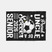 Trote Oom Van Een Voetbal Afgestudeerde 2026 Fleece Deken (Voorkant (Horizontaal))
