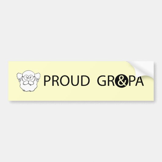 Trote Opa_Bumpersticker Bumpersticker (Voorkant)