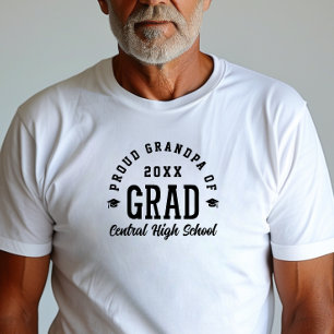 Trote opa geslaagd universiteit typografie afstude t-shirt