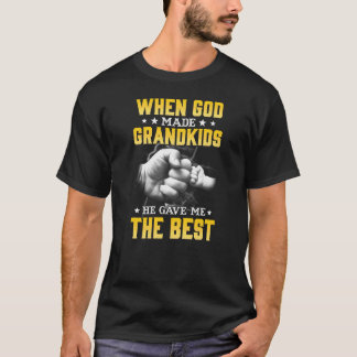 Trote opa gezegend met de beste kleinkinderen T-sh T-shirt