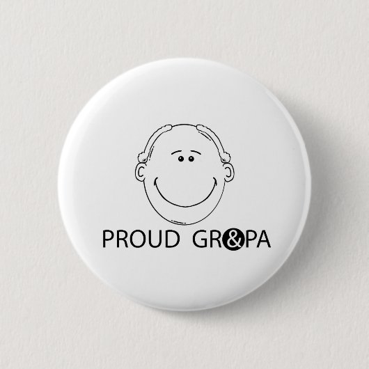 Trote Opa Ronde Button 5,7 Cm (Voorkant)
