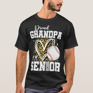 Trote opa van een afgestudeerde honkbal senior van t-shirt