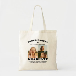 Trote Ouder Jaar 3 Foto's Afgestudeerde Senior Tote Bag
