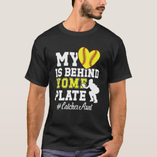 Trote Softbal Catcher Tante van Een Softbal Catche T-shirt