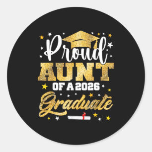 Trote Tante 2026 Afgestudeerde Geweldig Ronde Sticker