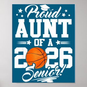 Trote Tante 2026 Senior Basketbal Illustratie Poster