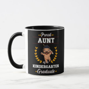 Trote tante kleuterschool afgestudeerd afstudeerfe mok