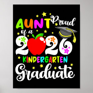 Trote tante van afgestudeerde kleuters van 2026 mo poster