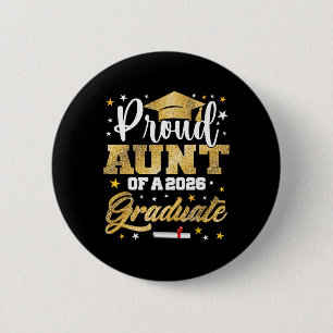 Trote Tante Van Afgestudeerde Van 2026 Geweldige F Ronde Button 5,7 Cm