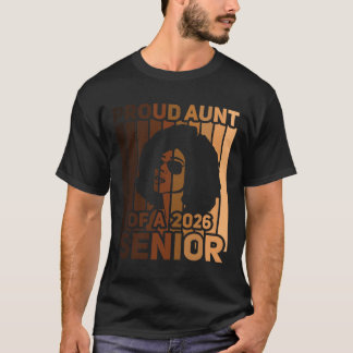 Trote tante van een 2026 zwarte melanine senior Af T-shirt