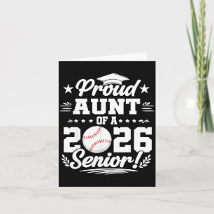 Trote tante van een afgestudeerde honkbal senior 2 kaart