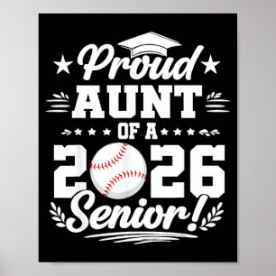 Trote tante van een afgestudeerde honkbal senior 2 poster