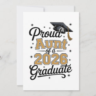 Trote Tante Van Een Afgestudeerde In 2026 Gouden A Bedankkaart