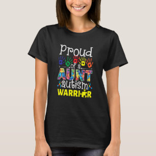 Trote Tante Van Een Autisme Krijger Autisme Bewust T-shirt