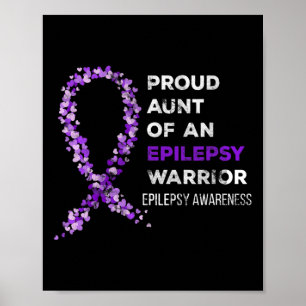 Trote Tante Van Een Epilepsie Krijger Epilepsie Be Poster