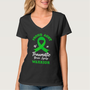 Trote tante van een krijger traumatisch hersenlets t-shirt