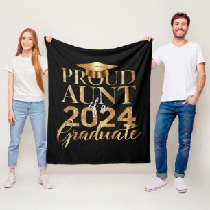 Trote tante van eindexamenklas 2024 fleece deken