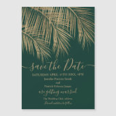 Trotropisch groen met goudpalm, behalve de datum (Voorkant)