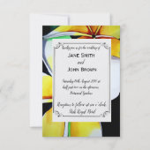 Trotropische waterverf van het strand Frangipani Kaart (Voorkant)