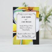 Trotropische waterverf van het strand Frangipani Kaart (Staand voorkant)