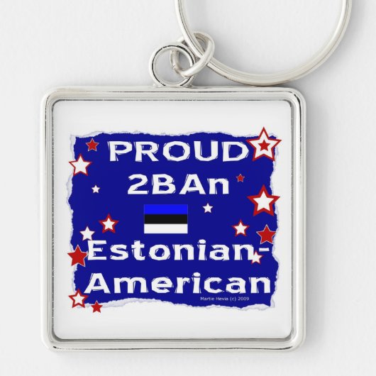 Trots 2BAn Ests-Amerikaans Sleutelhanger (Voorkant)