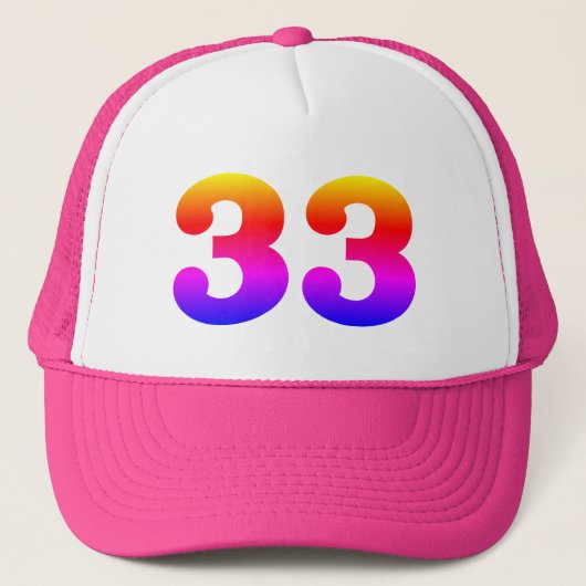 Trots "33" trucker pet (Voorkant)