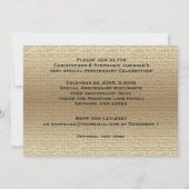 Trots 50-jarig huwelijksjubileum foto uitnodiging (Achterkant)