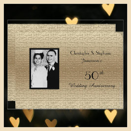 Trots 50th Huwelijksjubileum Foto Uitnodiging