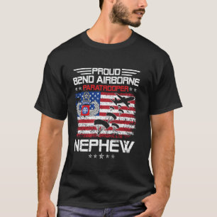 Trots 82e Airborne Div Paratrooper Neef Vlag NL T-shirt