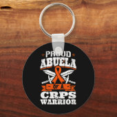 Trots Abuela van een CRPS Warrior RSD Awareness Ri Sleutelhanger (Voorkant)