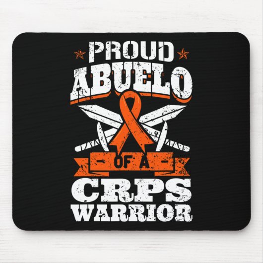 Trots Abuelo van een CRPS Warrior RSD Awareness Ri Muismat (Voorkant)