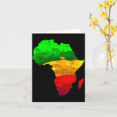 Trots Afrika kaart groen geel rood Afrikaanse trot (Gele Bloem)
