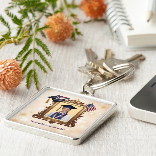 "Trots Afstudeerder moment" Sleutelhanger (Zijkant)