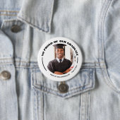 Trots Afstuderen foto Afstuderen Ronde Button 7,6 Cm (In situ)